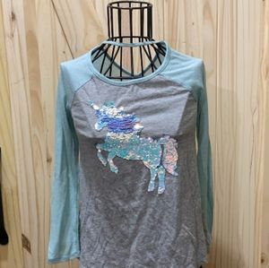 Flip sequence unicorn long sleeve shirt💙💨